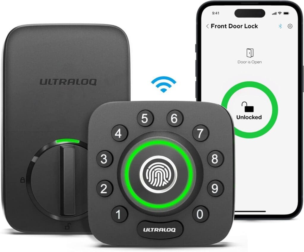 UltraLoq fingerprint phone app security exterior door locks
